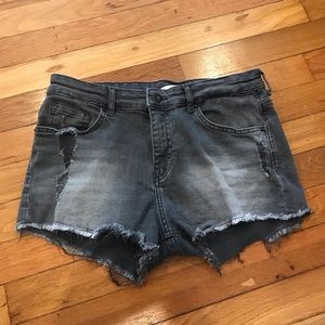 H&M Grey cutoff shorts